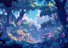 draw visual novel character, cg, design, background in anime