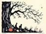 create a linocut illustration