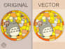 do vector tracing art, redraw image logo into vector using corel