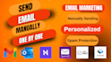 send 500 emails manually one by one