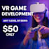 develop and design VR games and virtual reality applications