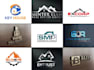 create real estate, excavation, property, construction logo