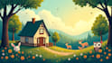 create cartoon background illustration