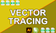 do vector tracing for dtf, raster to vector