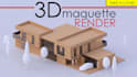 create realistic 3d maquette renders for architecture