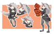 do sfw , furry , 2d vtuber art , reference sheet