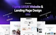 do modern figma landing page design, medical design, saas, website design