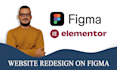 create a professional website layout on figma