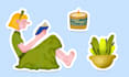create custom funny and cute stickers, clip art
