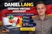 be your virtual assistant in english or german