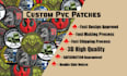 make detailed design custom pvc patches and shipped