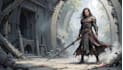 draw dnd character art, rpg illustration,