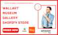 design photoshop wallart gallery photography museum shopify store or website
