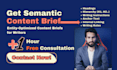 create semantic SEO content brief and article outline with writing rules
