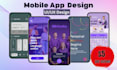 design modern mobile app UI UX design using figma