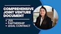 draft a comprehensive joint venture agreement jva and partnership contract