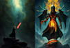 create professional fantasy book cover and sci fi book cover