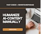 humanize ai content of any writing