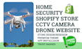 design home security shopify store cctv camera drone website photography website