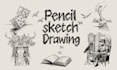 drawing pencil illustration ,product or object pencil sketch
