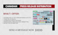 do canadian top media outlet press release distribution