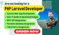 custom your PHP laravel website your PHP laravel developer