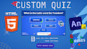 deliver ready made customizable quiz HTML5 game with adobe animate