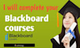 do blackboard, response, essay and reflection, canvas course