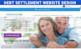 design debt settlement website debt relief website debt consolidation website