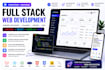 develop modern full stack websites using laravel react PHP node js