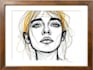 make scribble art, abstract line portrait