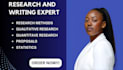 do research methods, proposal writing, qualitative research and statistics tasks