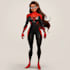 draw you into superhero cartoon character