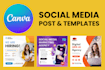 design pro social media posts and canva templates