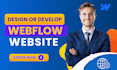 be expert webflow developer figma to webflow web design website creation