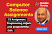 computer science assignments, java programming tasks, projects