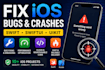 fix ios app bugs and crashes in swift, swiftui, uikit