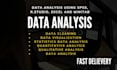 do data analysis, cleaning, statistics, tables and charts