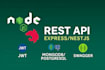 build restful apis in node js with express or nestjs