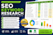 do SEO keyword research and competitor analysis for higher rankings