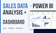 create a power bi sales dashboard and analyze your data
