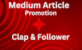 do medium article promotion for your medium account