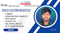 create and host any custom full stack website using your preferred tech stack