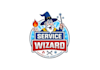 design consulting traditional service wizard logo