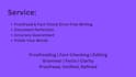 provide proofreading, fact checking, and document refinement
