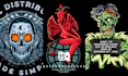 illustrate tshirt and marchandise