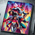 create a comic cover page design illustration and  comic book