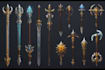 draw fantasy dnd weapon art for your game