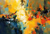 create printable digital oil painting abstract wall art