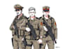 draw detailed military characters for you